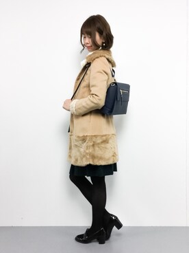 「夢展望（ユメテンボウ）のアイテム（その他アウター）」を使った、miyaseさん（レディース・165cm）の冬コーディネート