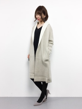 「NOLLEY’S（ノーリーズ）のアイテム（その他アウター）」を使った、miyaseさん（レディース・165cm）の冬コーディネート