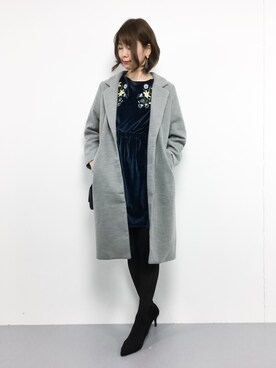 「UP START（アップスタート）のアイテム」を使った、miyaseさん（レディース・165cm）の冬コーディネート