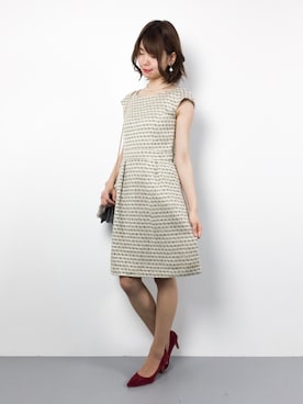 「ef-de（エフデ）のアイテム（ワンピース/ドレス）」を使った、miyaseさん（レディース・165cm）の冬コーディネート