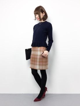 「La TOTALITE（ラトータリテ）のアイテム」を使った、miyaseさん（レディース・165cm）の冬コーディネート