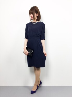 「NOMBRE IMPAIR（ノンブルアンペール）のアイテム（ワンピース/ドレス）」を使った、miyaseさん（レディース・165cm）の冬コーディネート