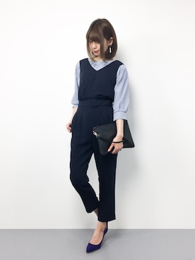「LIMITLESS LUXURY（リミットレスラグジュアリー）のアイテム（つなぎ/オールインワン）」を使った、miyaseさん（レディース・165cm）の春コーディネート