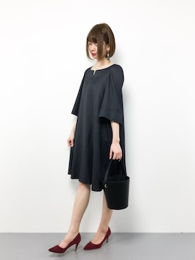 「ADIEU TRISTESSE（アデュートリステス）のアイテム（ワンピース/ドレス）」を使った、miyaseさん（レディース・165cm）の春コーディネート