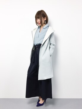 「Doux archives（ドゥアルシーヴ）のアイテム（その他アウター）」を使った、miyaseさん（レディース・165cm）の春コーディネート