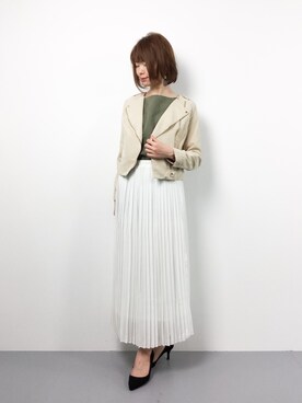 「PATTERN・fiona （パターンフィオナ）のアイテム（ジャケット/アウター）」を使った、miyaseさん（レディース・165cm）の春コーディネート