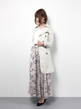 「PATTERN・fiona （パターンフィオナ）のアイテム（ジャケット/アウター）」を使った、miyaseさん（レディース・165cm）の春コーディネート