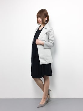 「M.deux（エムドゥ）のアイテム（トレンチコート）」を使った、miyaseさん（レディース・165cm）の春コーディネート