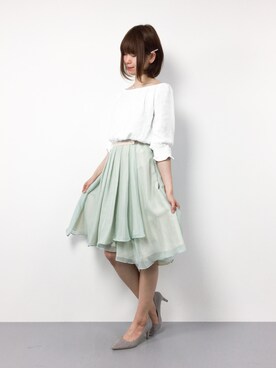 「Cherite by PRIME PATTERN（シェリエットバイプライムパターン）のアイテム」を使った、miyaseさん（レディース・165cm）の春コーディネート