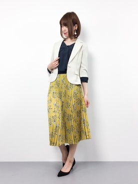 「PATTERN・fiona （パターンフィオナ）のアイテム（ジャケット/アウター）」を使った、miyaseさん（レディース・165cm）の春コーディネート