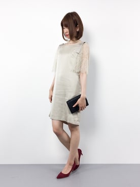 「Luxe brille（リュクスブリエ）のアイテム」を使った、miyaseさん（レディース・165cm）の春コーディネート