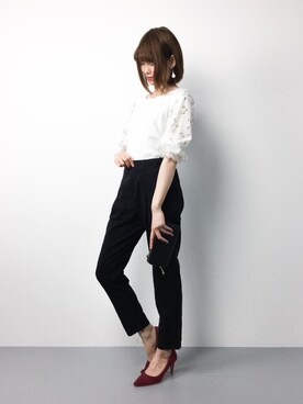 「Cherite by PRIME PATTERN（シェリエットバイプライムパターン）のアイテム」を使った、miyaseさん（レディース・165cm）の春コーディネート