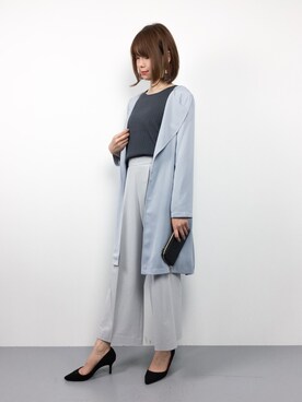「TITTY&CO.（ティティーアンドコー）のアイテム（トレンチコート）」を使った、miyaseさん（レディース・165cm）の春コーディネート