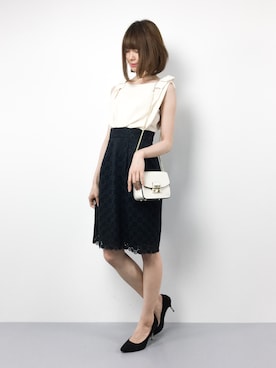 「URBAN RESEARCH（アーバンリサーチ）のアイテム（ドレス）」を使った、miyaseさん（レディース・165cm）の夏コーディネート