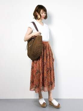 miyaseさん（レディース・166cm）の夏コーディネート