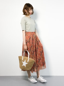 miyaseさん（レディース・166cm）の夏コーディネート