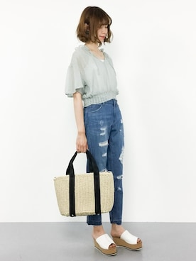 miyaseさん（レディース・166cm）の夏コーディネート