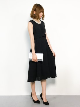 「URBAN RESEARCH（アーバンリサーチ）のアイテム（ドレス）」を使った、miyaseさん（レディース・166cm）の秋コーディネート