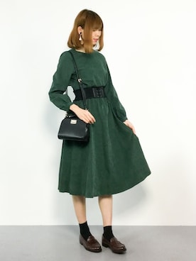 「NATURAL BEAUTY BASIC（ナチュラルビューティーベーシック）の【JJ 12月号掲載】ワンハンドルヒネリショルダーバッグ（ショルダーバッグ）」を使った、miyaseさん（レディース・166cm）の秋コーディネート