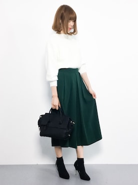 「PLAIN CLOTHING（プレーンクロージング）の【SALE!!】【ZOZOTOWN人気ランキング 1位獲得】シーズンレス2WAYフラップハンドバッグ/ショルダーバッグ（ショルダーバッグ）」を使った、miyaseさん（レディース・166cm）の秋コーディネート