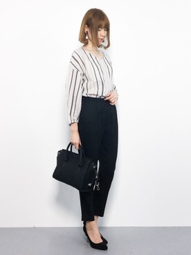 「PLAIN CLOTHING（プレーンクロージング）の【SALE!!】【ZOZOTOWN人気ランキング 1位獲得】シーズンレス2WAYフラップハンドバッグ/ショルダーバッグ（ショルダーバッグ）」を使った、miyaseさん（レディース・166cm）の秋コーディネート