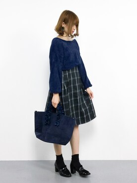 「WILLSELECTION（ウィルセレクション）のアイテム（トートバッグ）」を使った、miyaseさん（レディース・166cm）の秋コーディネート