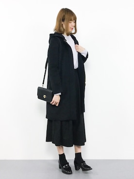 「mysty woman（ミスティウーマン）のアイテム（その他アウター）」を使った、miyaseさん（レディース・166cm）の冬コーディネート