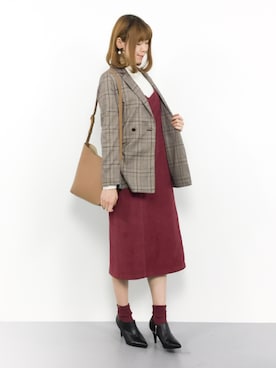 miyaseさん（レディース・166cm）の冬コーディネート