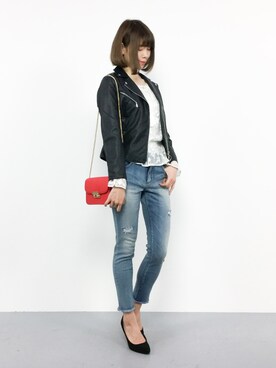 「IMAGE COLLECTION（イマージュコレクション）のアイテム（パンツ）」を使った、miyaseさん（レディース・166cm）の春コーディネート