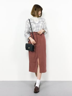 「ラベンダー」｜miyaseさん（レディース・166cm）の春コーディネート