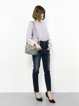 「ラベンダー」｜miyaseさん（レディース・166cm）の春コーディネート