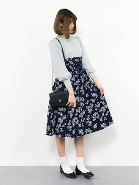 「チュールスリーブ」｜miyaseさん（レディース・166cm）の春コーディネート