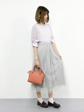 「ラベンダー」｜miyaseさん（レディース・166cm）の春コーディネート