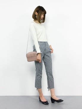 「LODISPOTTO（ロディスポット）のアイテム（パンツ）」を使った、miyaseさん（レディース・166cm）の春コーディネート