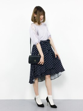 「ラベンダー」｜miyaseさん（レディース・166cm）の春コーディネート