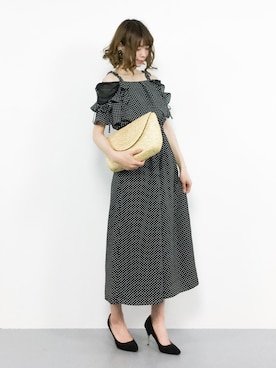 「MAJESTIC LEGON（マジェスティックレゴン）のアイテム（つなぎ/オールインワン）」を使った、miyaseさん（レディース・166cm）の春コーディネート
