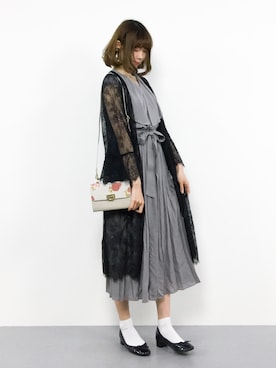 「rienda（リエンダ）のアイテム（その他アウター）」を使った、miyaseさん（レディース・166cm）の春コーディネート