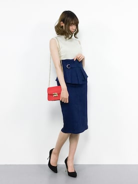 「ハイネックトップス」｜miyaseさん（レディース・166cm）の春コーディネート