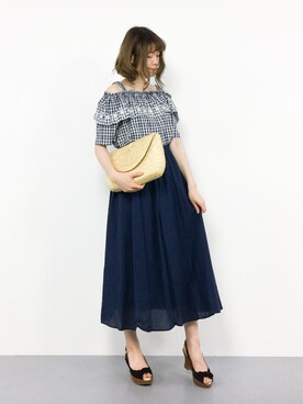 miyaseさん（レディース・166cm）の夏コーディネート