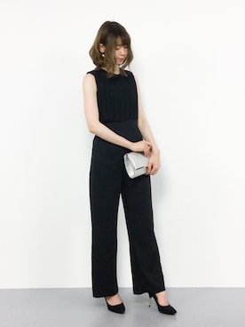 「Settimissimo（セッティミッシモ）のアイテム（つなぎ/オールインワン）」を使った、miyaseさん（レディース・166cm）の夏コーディネート
