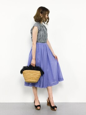 miyaseさん（レディース・166cm）の夏コーディネート