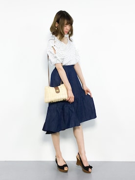 miyaseさん（レディース・166cm）の夏コーディネート