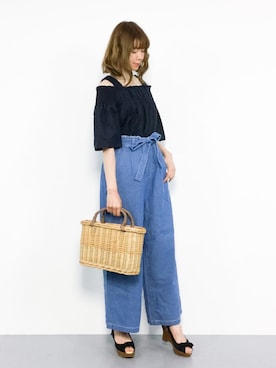 「TIMELESS COMFORT（タイムレスコンフォート）のアイテム」を使った、miyaseさん（レディース・166cm）の夏コーディネート