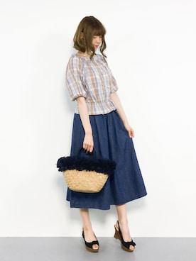 miyaseさん（レディース・166cm）の夏コーディネート