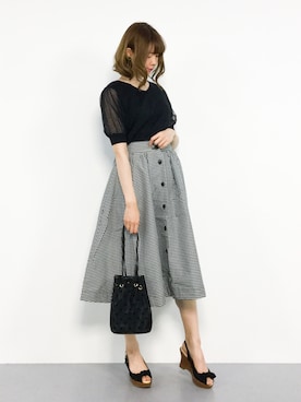 miyaseさん（レディース・166cm）の夏コーディネート