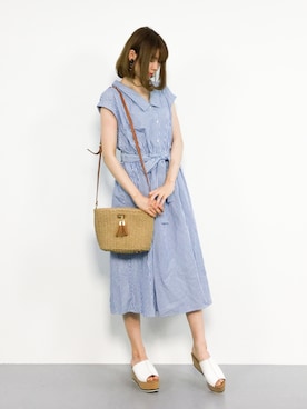 miyaseさん（レディース・166cm）の夏コーディネート