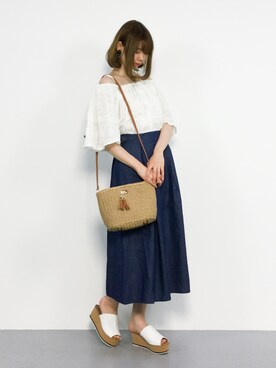 miyaseさん（レディース・166cm）の夏コーディネート