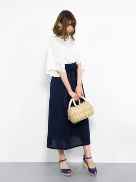 miyaseさん（レディース・166cm）の夏コーディネート