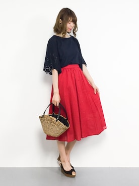 miyaseさん（レディース・166cm）の夏コーディネート