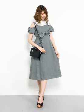 「ハイネックトップス」｜miyaseさん（レディース・166cm）の夏コーディネート